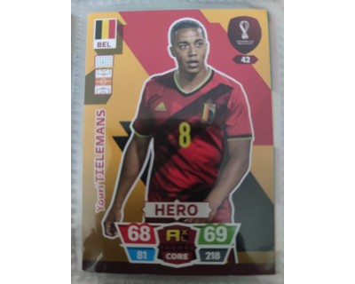 Adrenalyn XL QATAR 2022 TIELEMANS BELGIUM Nº42