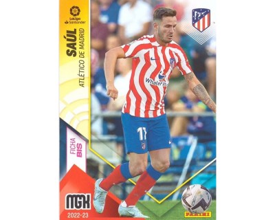 MEGACRACKS 2022/2023 SAUL ATLETICO DE MADRID Nº56 FICHA BIS TERCERA EDICION