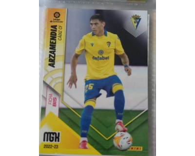 MEGACRACKS 2022/2023 ARZAMENDIA CADIZ CF Nº108 FICHA BIS SEGUNDA EDICION