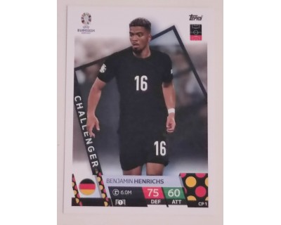 TOPPS UEFA EURO 2024 BENJAMIN HENRICHS CHALLENGER CP 1