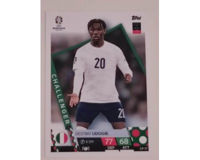 TOPPS UEFA EURO 2024 DESTINY UDOGIE CHALLENGER CP 17