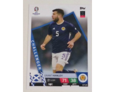 TOPPS UEFA EURO 2024 GRANT HANLEY CHALLENGER CP 25