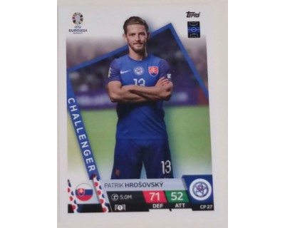 TOPPS UEFA EURO 2024 PATRIK HROSOVSKY CHALLENGER CP 27