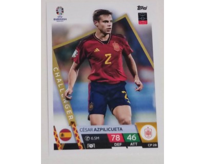 TOPPS UEFA EURO 2024 CESAR AZPILICUETA CHALLENGER CP 28