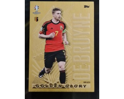 TOPPS UEFA EURO 2024 DEBRUYNE GOLDEN GLORY GG LE2