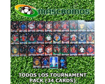 TOPPS UEFA EURO 2024 TOURNAMENT PACK COMPLETO 34 CARDS