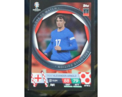 TOPPS UEFA EURO 2024 TRENT ALEXANDER-ARNOLD ONE TO WATCH OTW2