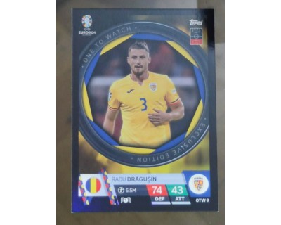 TOPPS UEFA EURO 2024 DRAGU RAGUSIN ONE TO WATCH OTW9