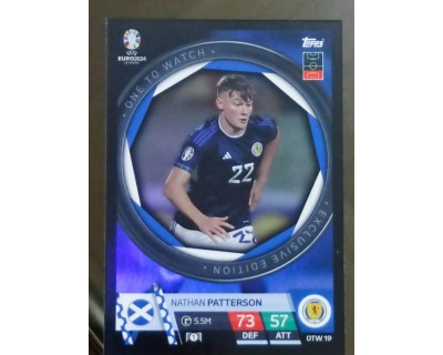 TOPPS UEFA EURO 2024 NATHAN PATTERSON ONE TO WATCH OTW19