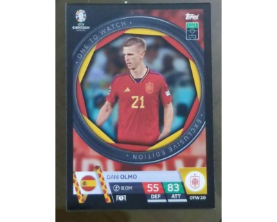 TOPPS UEFA EURO 2024 DANI OLMO ONE TO WATCH OTW20