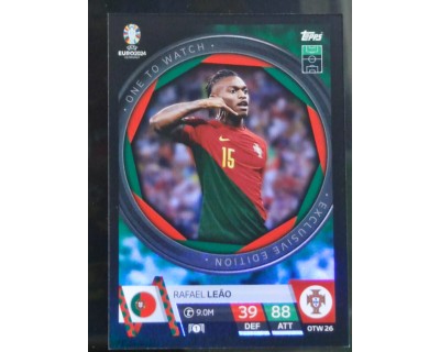 TOPPS UEFA EURO 2024 RAFAEL LEAO ONE TO WATCH OTW26