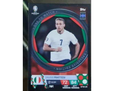 TOPPS UEFA EURO 2024 DAVIDE FRATTESI ONE TO WATCH OTW29