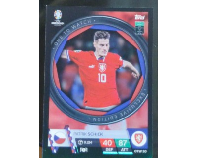 TOPPS UEFA EURO 2024 PATRIK SCHICK ONE TO WATCH OTW30