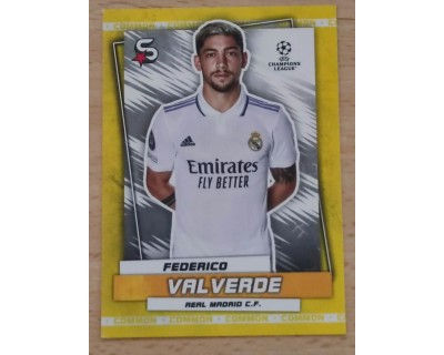 TOPPS SUPER STARS 2023/2024 FEDE VALVERDE Nº44 AMARILLO