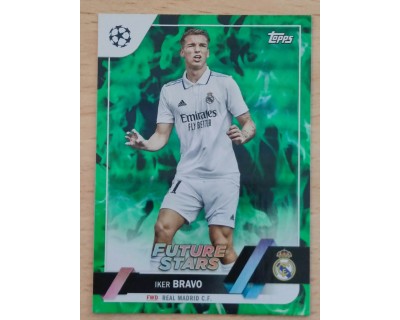 TOPPS UCL 2023 IKER BRAVO FUTURE STARS Nº87 NUMERADA 054/125