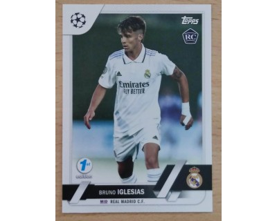 TOPPS UCL 2023 BRUNO IGLESIAS ROOKIE CARD Nº114 1ST EDITION