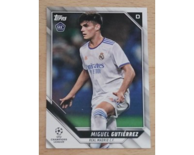 TOPPS UCL 2021/2022 MIGUEL GUTIERREZ Nº166 ROOKIE CARD