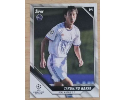 TOPPS UCL 2021/2022 TAKUHIRO NAKAI Nº64 ROOKIE CARD