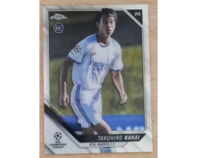 TOPPS UCL 2021/2022 TAKUHIRO NAKAI INSERT Nº64 ROOKIE CARD