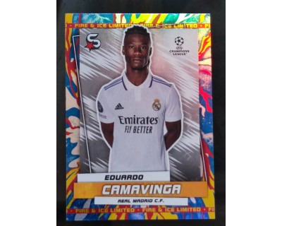 TOPPS SUPERSTAR UCL 2023 CAMAVINGA Nº41 FIRE & ICE LIMITED