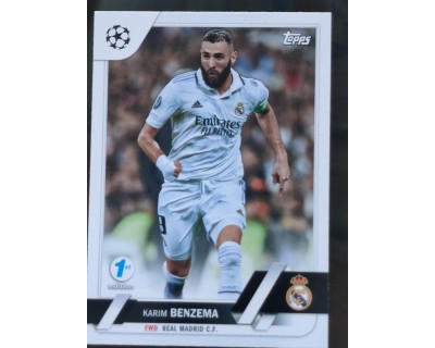 TOPPS UEFA CHAMPIONS LEAGUE 2022/2023 BANZEMA Nº14 1ST EDITION