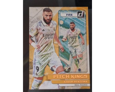 PANINI DONRUSS 2022/2023 BENZEMA Nº18 PITCH KINGS