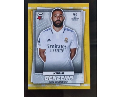 TOPPS SUPERSTARS UCL 2021/2022 BENZEMA Nº46 YELLOW