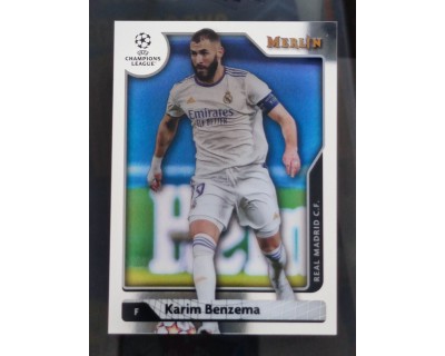 TOPPS MERLIN UCL 2021/2022 BENZEMA Nº68