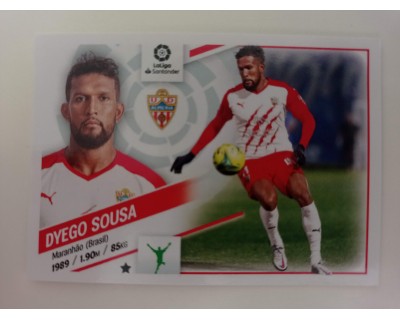 Cromo Liga Este 2022/2023 DYEGO SOUSA UD ALMERIA Nº20