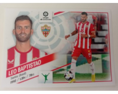 Cromos Liga Este 2022/2023 LEO BAPTISTAO UD ALMERIA Nº19BIS COLOCA CUARTA EDICION