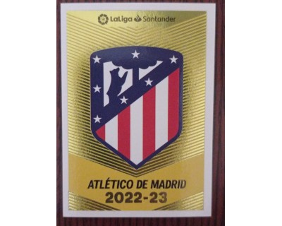 Cromo Liga Este 2022/2023  ESCUDO Atlético de Madrid Nº1