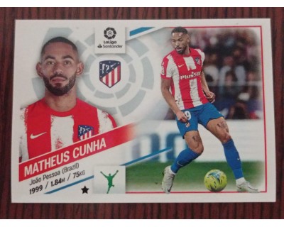 Cromo Liga Este 2022/2023 MATHEUS CUNHA ATLETICO DE MADRID Nº19