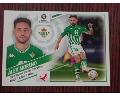 Cromo Liga Este 2022/2023 ALEX MORENO Real Betis Nº11