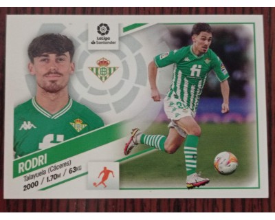 Cromo Liga Este 2022/2023 RODRI Real Betis Nº16A