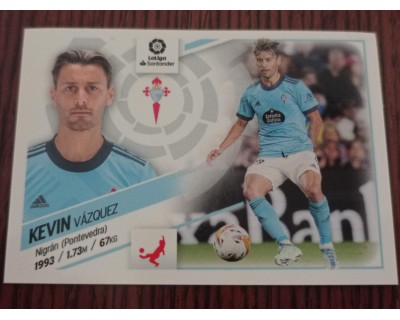 Cromo Liga Este 2022/2023 KEVIN VAZQUEZ RC Celta Nº6