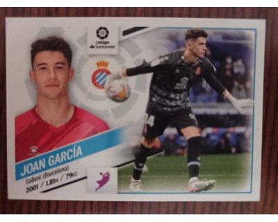 Cromo Liga Este 2022/2023 JOAN GARCIA RCD ESPANYOL Nº4 SEGUNDA EDICION