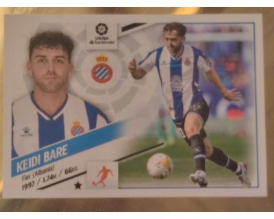 Cromo Liga Este 2022/2023 KEIDI BARE RCD ESPANYOL Nº12