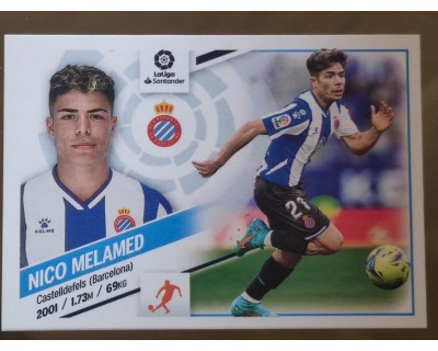 Cromo Liga Este 2022/2023 NICO MELAMED RCD ESPANYOL Nº16