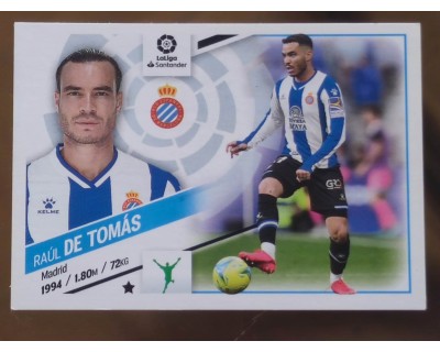 Cromo Liga Este 2022/2023 RAUL DE TOMAS RCD ESPANYOL Nº19