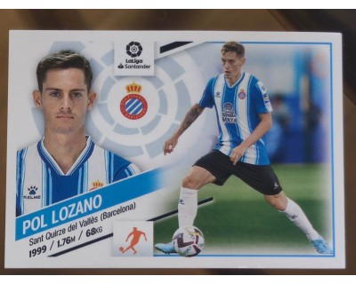 Cromos Liga Este 2022/2023 POL LOZANO Nº14BIS COLOCA CUARTA EDICION