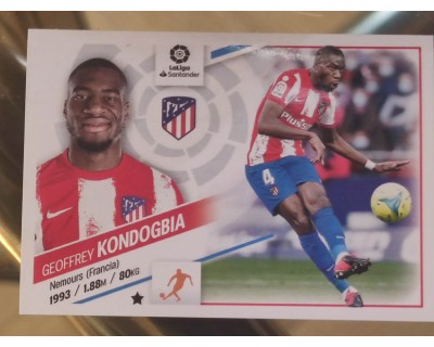 Cromo Liga Este 2022/2023 KONDOGBIA ATLETICO DE MADRID Nº13