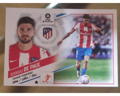 Cromo Liga Este 2022/2023 RODRIGO DE PAUL ATLETICO DE MADRID Nº14