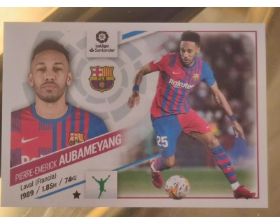 Cromo Liga Este 2022/2023 AUBAMEYANG FC BARCELONA Nº20