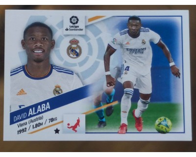 Cromos Liga Este 2022/2023 ALABA Real Madrid CF Nº6