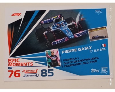 TOPPS TURBO ATTAX 2024 Nº 172