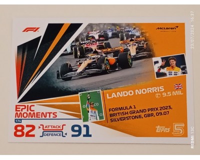 TOPPS TURBO ATTAX 2024 Nº 174