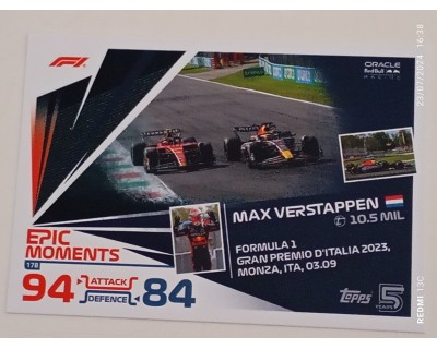 TOPPS TURBO ATTAX 2024 Nº 178