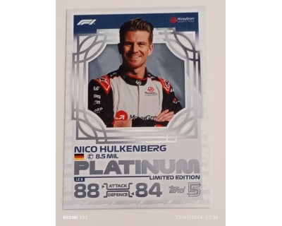 TOPPS TURBO ATTAX 2024 NICO HULKENBERG PLATINUM LE8