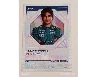 TOPPS TURBO ATTAX 2024 LANCE STROLL DIAMOND LE12