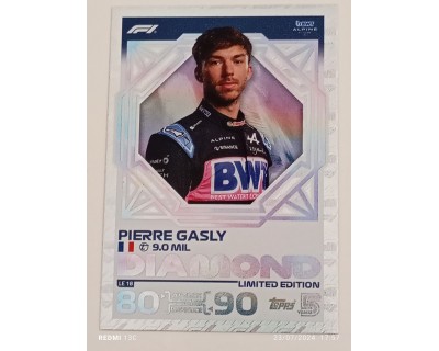 TOPPS TURBO ATTAX 2024 PIERRE GASLY DIAMOND LE18